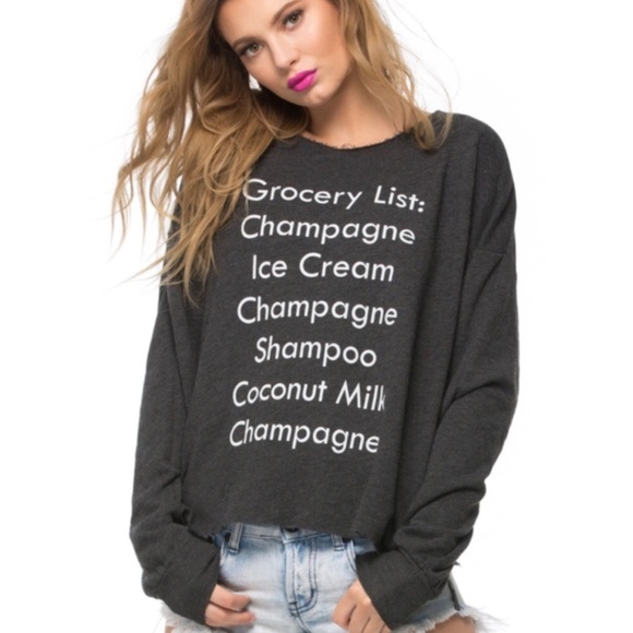 Wildfox Sweaters - Wildfox-Grocery List Sweater